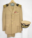 WWII US Navy Officer / Captain Dress Uniform Pilot Complete with Wings and Ribbons