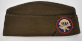 WWII US Army Airborne Garrison Cap w/ Black & Gold Piping