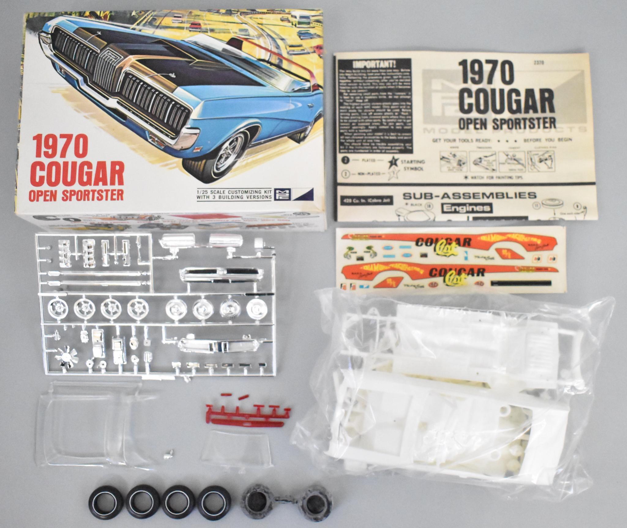 Mint 1970 MPC Mercury Cougar open sportster 1/25 | Proxibid