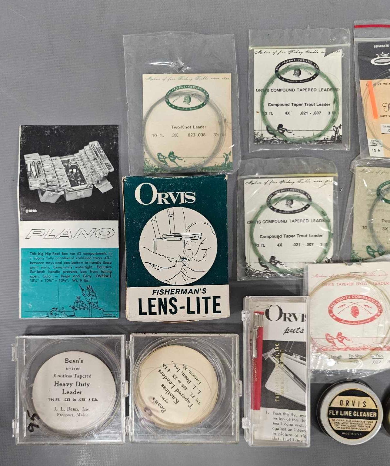 Group of vintage Orvis and other fly fishing