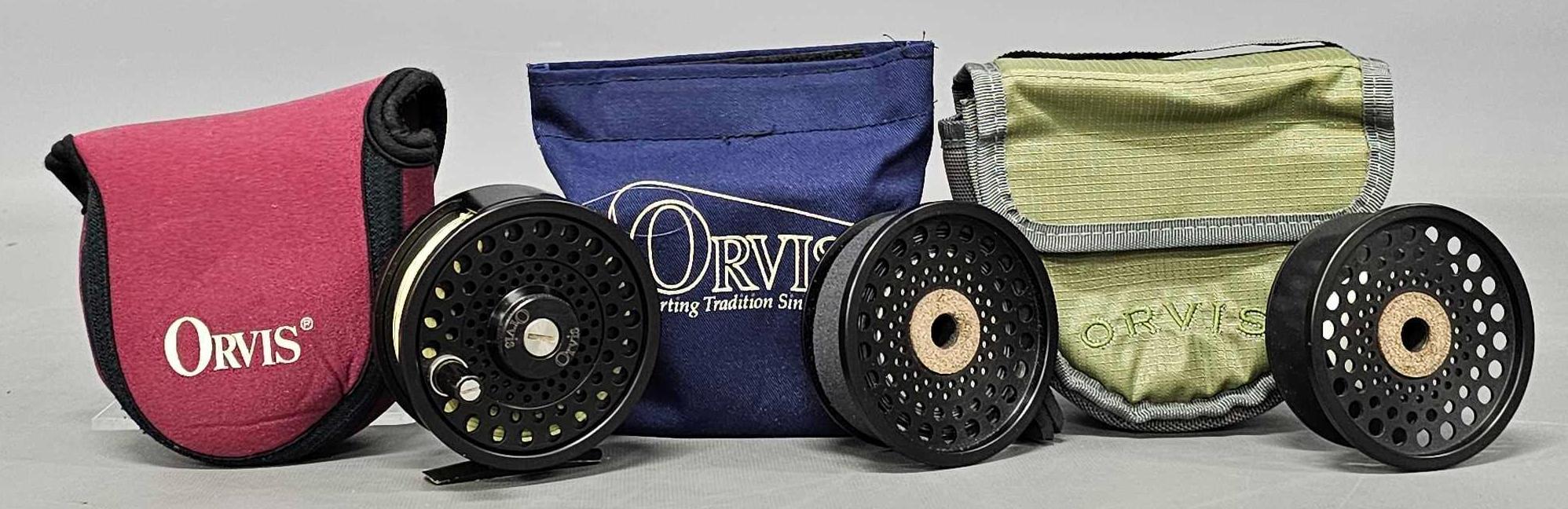 Orvis DXR Anti-reverse 7/8 fly reel with 2 extra