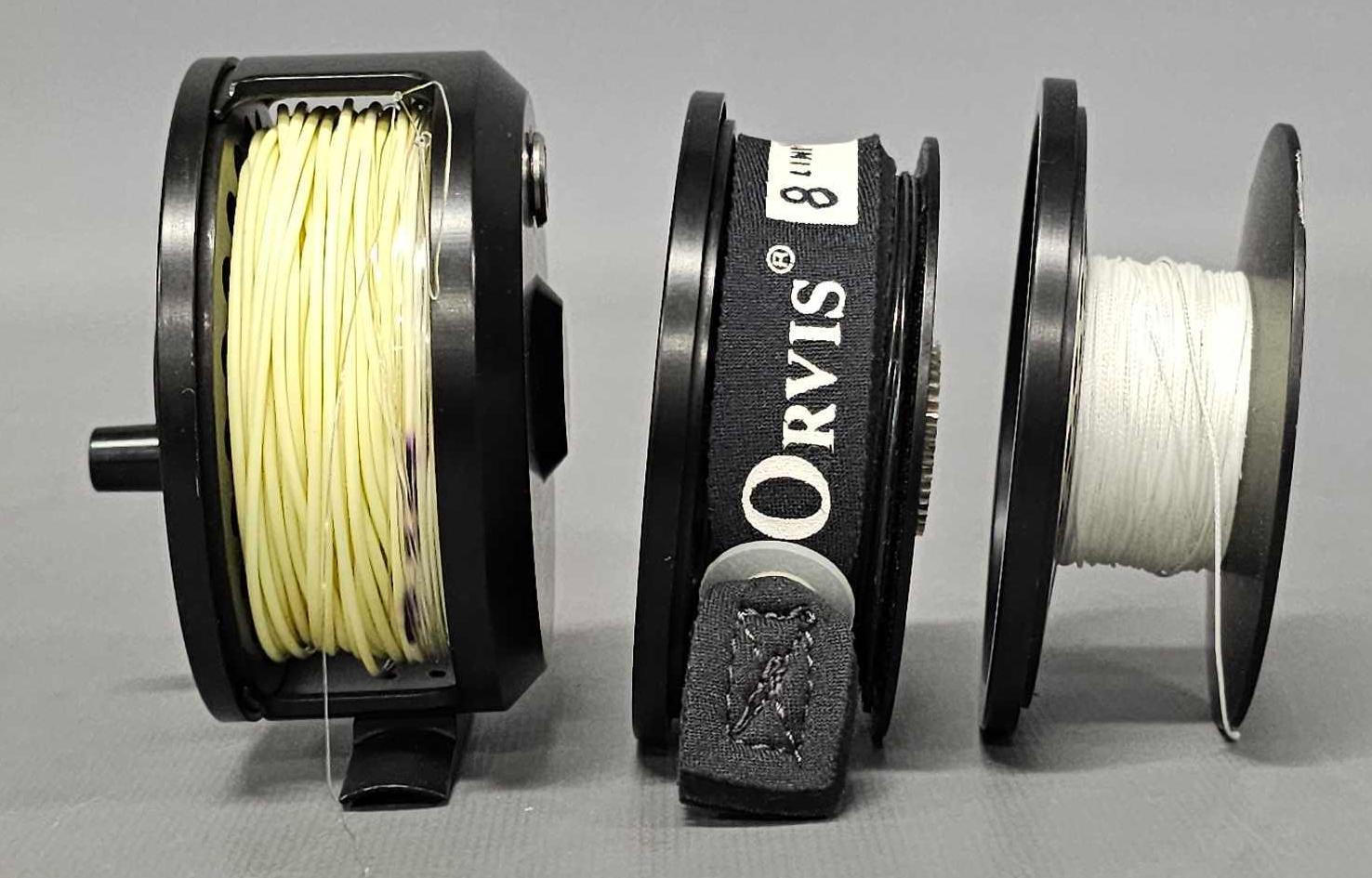 Orvis DXR Anti-reverse 7/8 fly reel with 2 extra | Proxibid