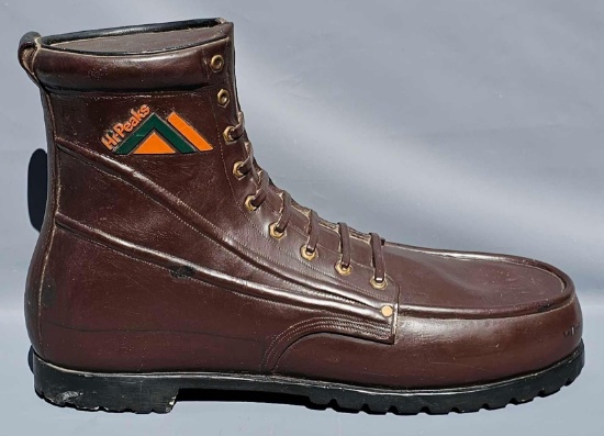 Large Hi-Peaks advertising boot shoe