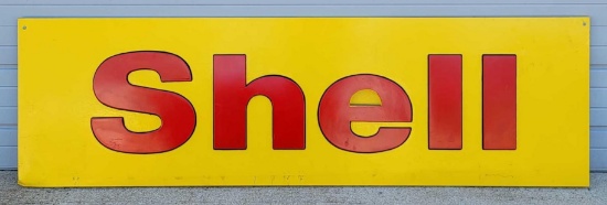 Large restored backlighted Shell sign