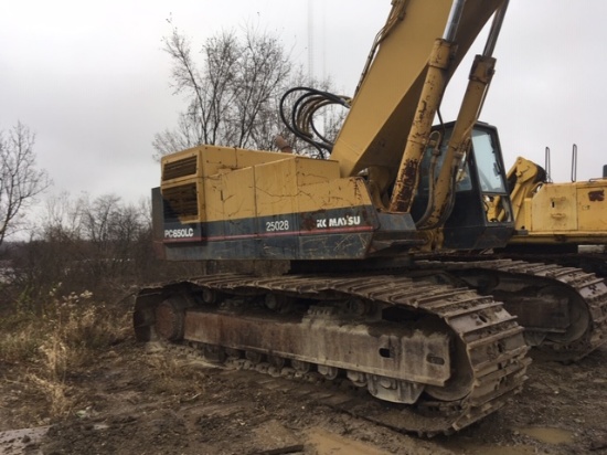 KOMATSU PC650LC EXCAVATOR WITH REBUILT CUMMINS ENGINE