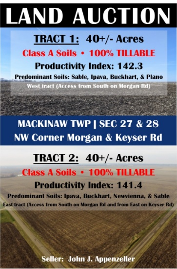 VIRTUAL AUCTION - ONLINE ONLY TAZEWELL COUNTY LAND