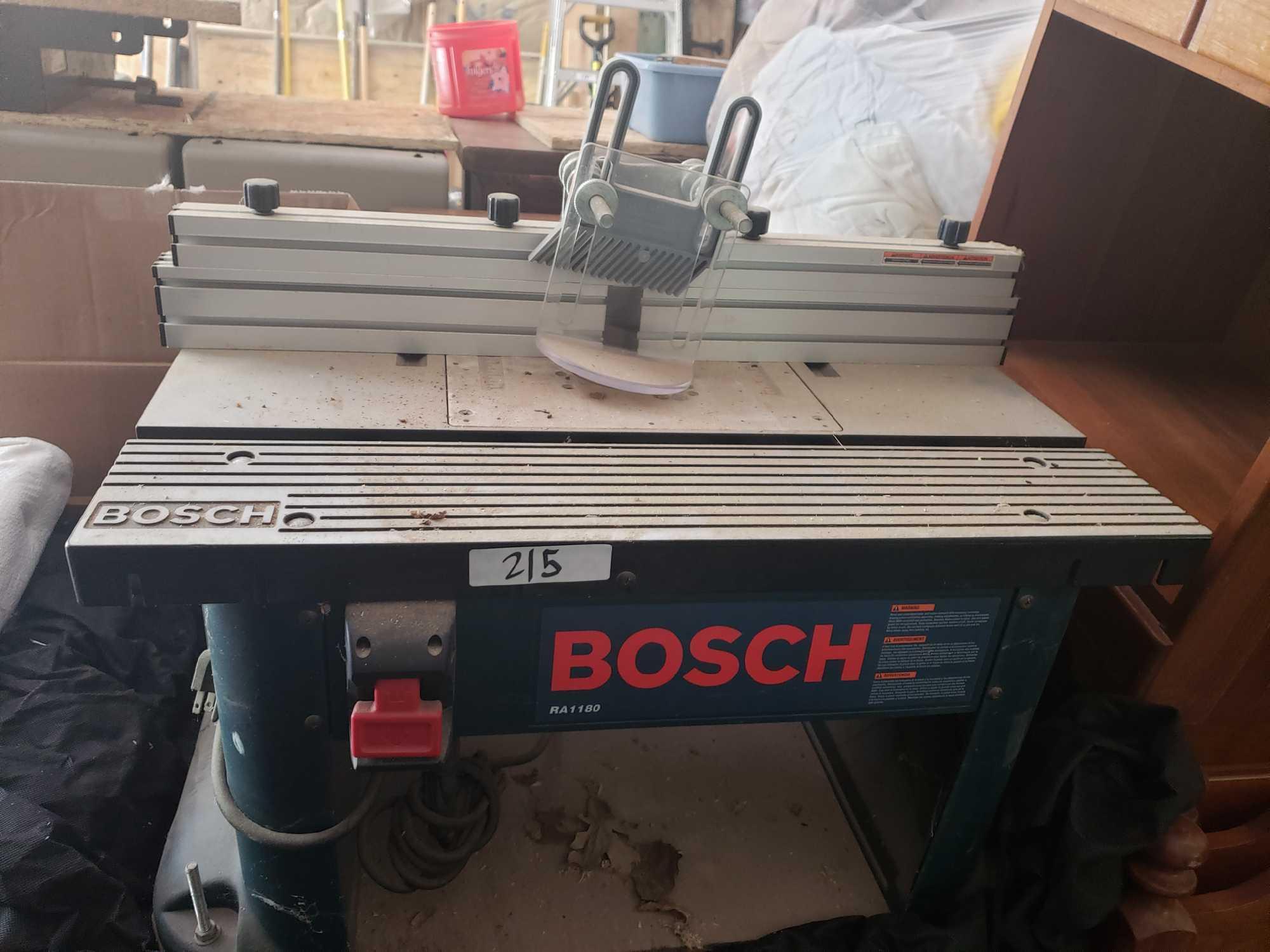 BOSCH RA1180 router table Proxibid