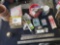 Assortment box of screws rulers etc