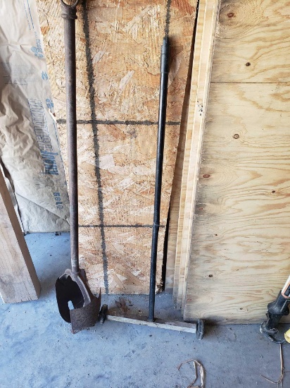 Roller magnet and post hole digger