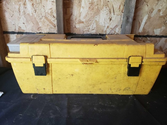 PLANO tool box and 6 staplers and staples