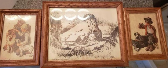 Wooden framed Artwork