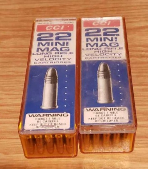 22 mini Mag Long riffle 2 cases of 100rdw