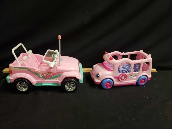 Barbie Jeep & Fisher Price School Bus