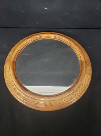 Wooden framed mirror