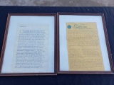 Framed writings
