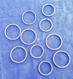 ATiarra 10006 SILVER Napkin ring set