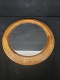 Wooden framed mirror