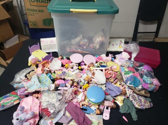 Large collection of My family dolls and accessories