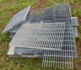 Skid of cat walk grating misc sizes