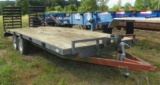 16’ +2’ dovetail tandem axle, trailer w/ramps