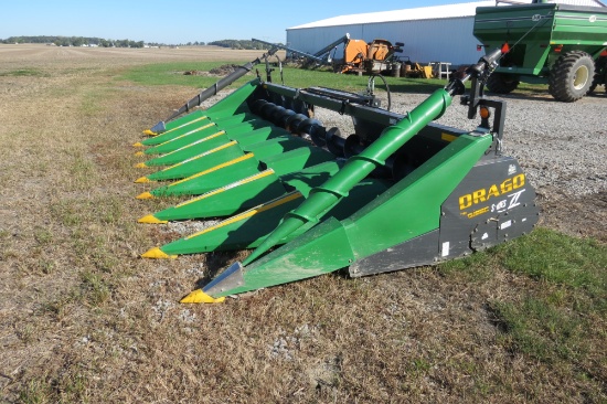 2014 Drago Series II 8-row corn head, Roll-A-Cone, header height control w