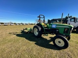 2002 John Deere 5320 tractor with John Deere MX8 shredder