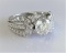 Diamond Engagement Ring -18k White Gold 2.00ct Luxury