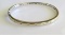 14K White Gold Diamond Hinged Bangle Bracelet