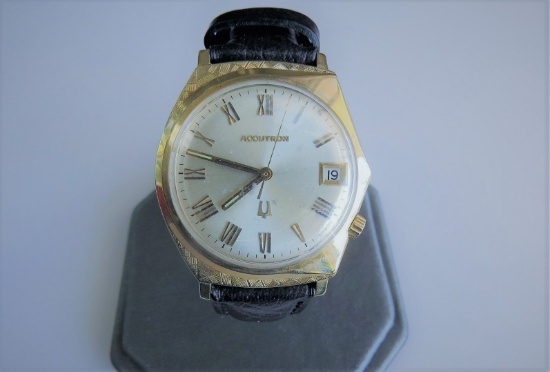 Vintage Bulova Accutron Gold Watch