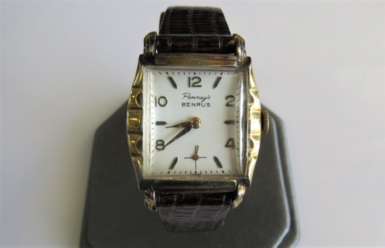 Pennys Benrus Vintage Gold Watch
