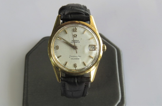 18K Yellow Gold Omega Seamaster Vintage Watch