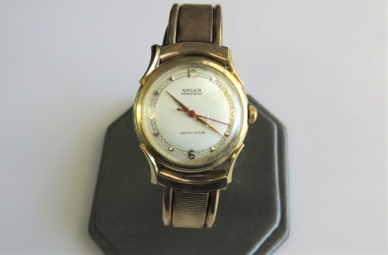 14K Yellow Gold Vintage Gruen Watch