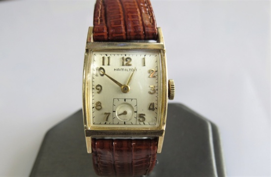 Hamilton Square Vintage 10k Gold Watch