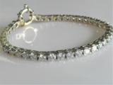 10 CARAT Diamond Tennis Bracelet - BEAUTIFUL WHITE SI DIAMONDS