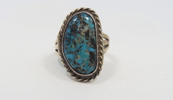 Native American Turquoise & Silver Ring