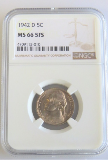 1942-D Type I NGC MS66 Full Steps