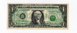 1977-A FRN $1.00 Off-Set Printing Obverse AU