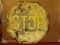 Big Yellow Stop Sign Steel