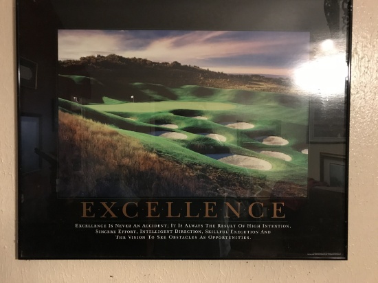 Successories "Excellence" Framed Picture