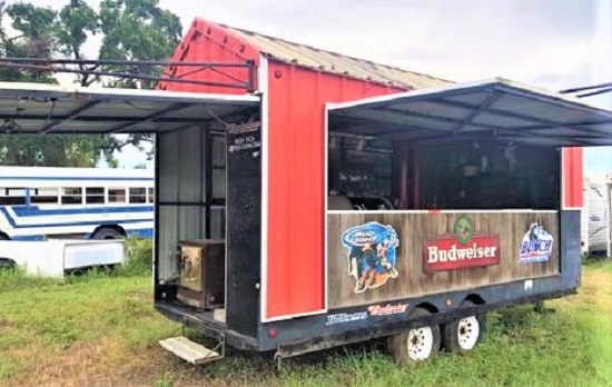 BBQ Concession PIT on Gooseneck Trailer is SIZZLING