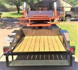 Custom BBQ Pit Trailer - Made with Automotive Parts, Camshafts, Mufflers, Grills and More