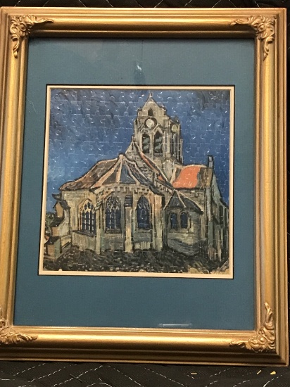 Framed Puzzle Church Picture