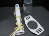 Braun hand mixer and measuring cup and fruit slicer