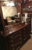 Solid Wood Dresser & Mirror