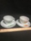 Two Fire King Tea Cup And Saucers