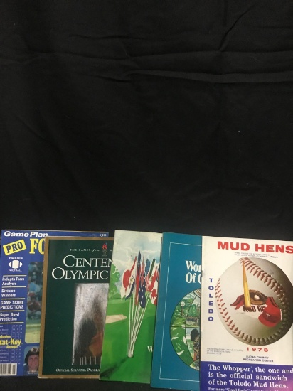 Various Vintage Sports Programs