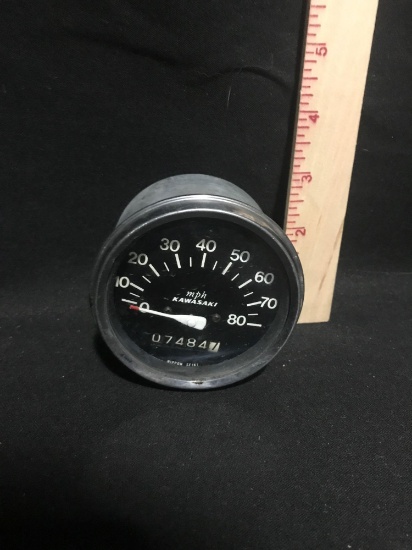 Vintage Kawasaki Speedometer