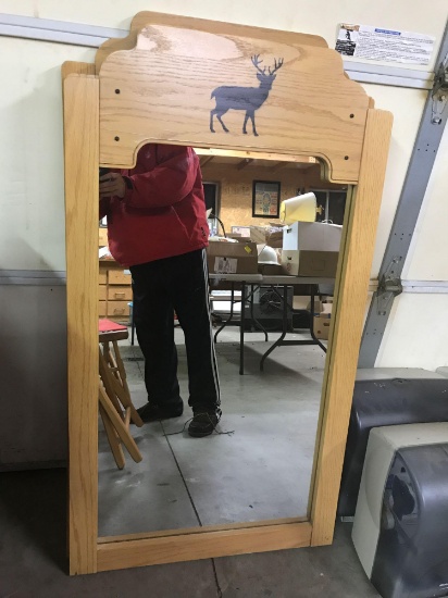 Solid Oak Mirror