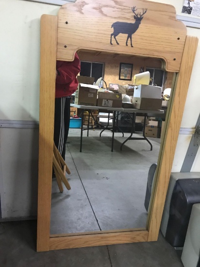 Solid Oak Mirror