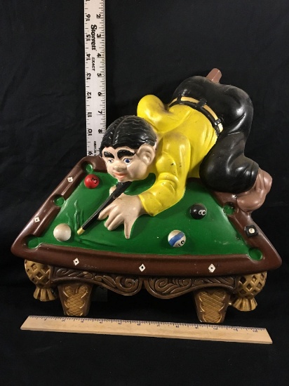 1976 Plaster Billiards Art